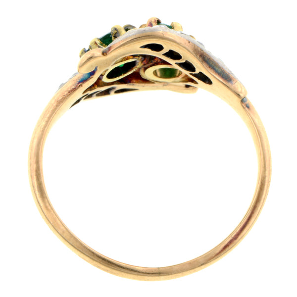 Vintage Emerald & Diamond Ring:: Doyle & Doyle