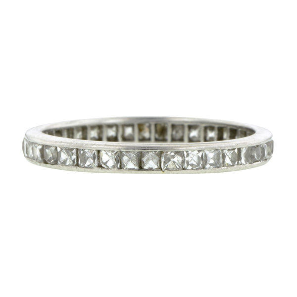 Vintage French Cut Eternity Band::