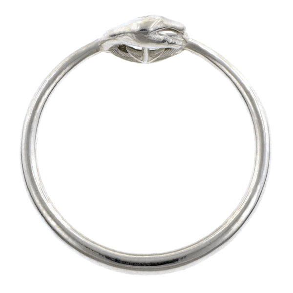 Ouroboros Snake Frame Rose Cut Diamond Ring- Heirloom by Doyle & Doyle::