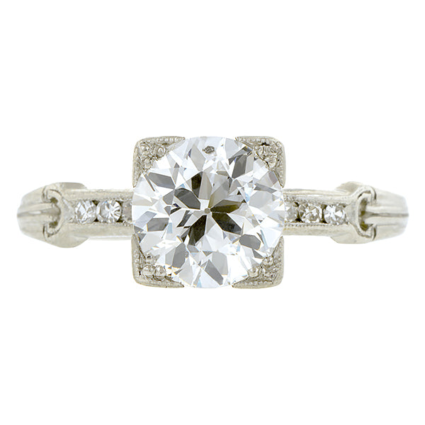 Vintage Diamond Engagement Ring, Old Euro 1.68ct:: Doyle & Doyle