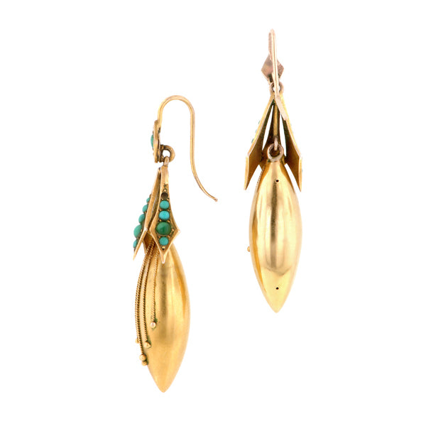 Victorian Turquoise Earrings:: Doyle & Doyle