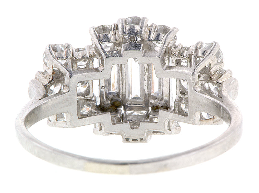 Baguette & Diamond Platinum Ring :: Doyle & Doyle