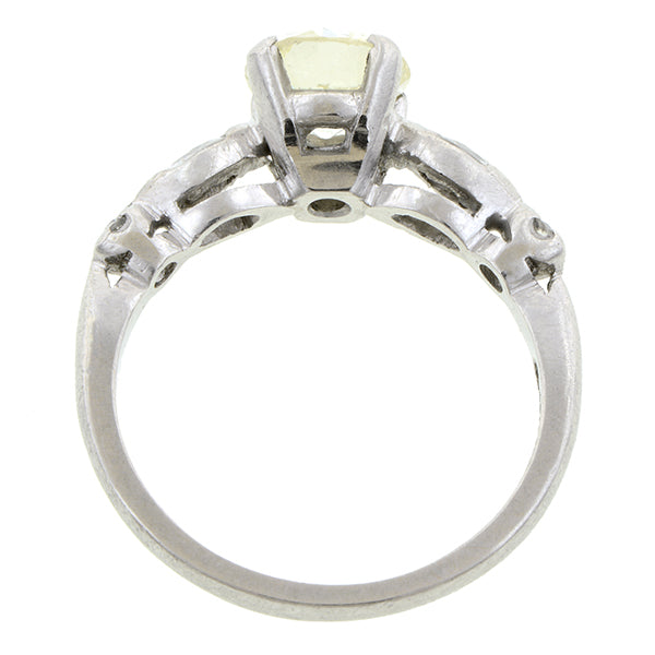 Vintage Diamond Engagement Ring, Old Euro 1.26ct