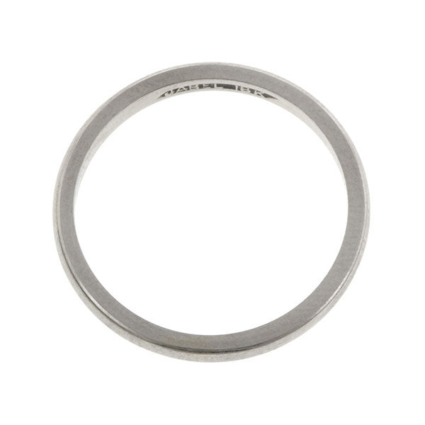 Vintage Half Round Wedding Band Ring sold by Doyle & Doyle vintage and antique jewelry boutique.