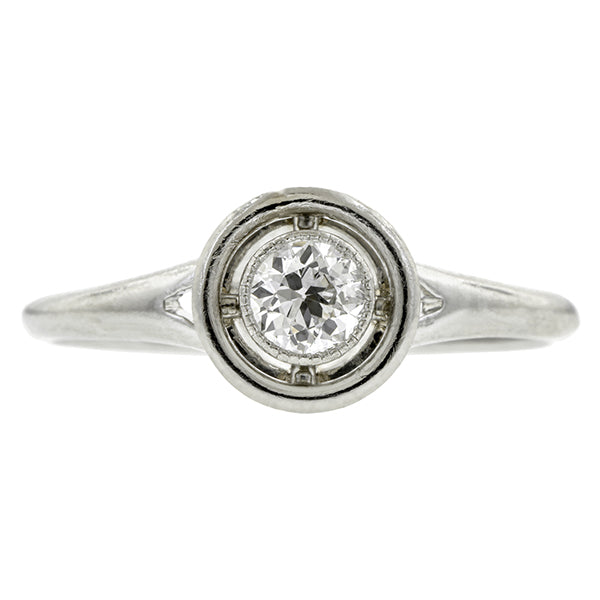 Art Deco Solitaire Engagement Ring, TRB; 0.20ct::  Doyle & Doyle