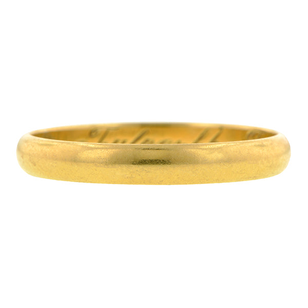 Edwardian Gold Wedding Band Ring :: Doyle & Doyle