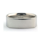 Square Platinum Wedding Band :: Doyle & Doyle