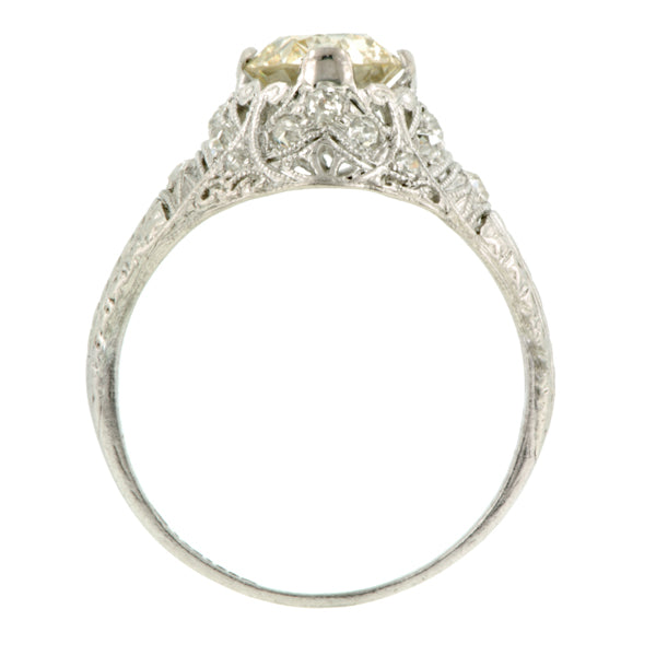 Art Deco Engagement Ring, Old Euro 1.15ct  :: Doyle & Doyle