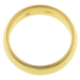 Contemporary ring: a Yellow Gold 18k Comfort Fit Wedding Band Ring, 6mm sold by Doyle & Doyle vintage and antique jewelry boutique.