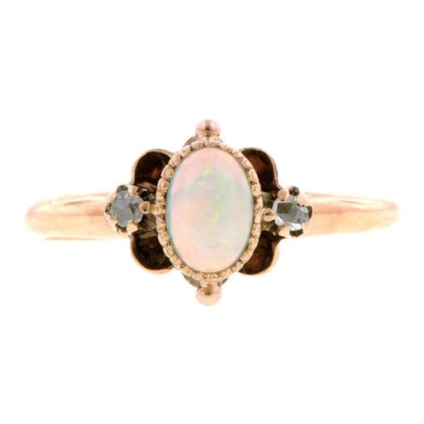 Opal & Diamond Ring10k