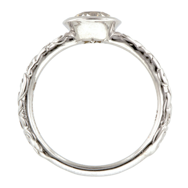 Old Euro 1.00ct Bezel Engagement Ring- Heirloom by Doyle & Doyle