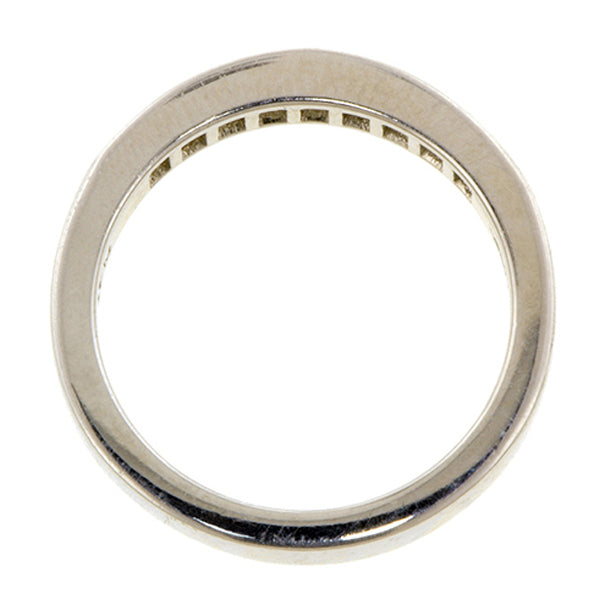 Estate Diamond Wedding Band Ring, Platinum, sold by Doyle & Doyle an antique & vintage jewelry store.