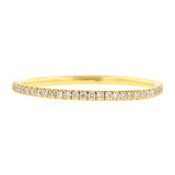 Yellow Gold, Round Brilliant Diamond Set Wire Eternity Band sold by Doyle & Doyle vintage and antique jewelry boutique
