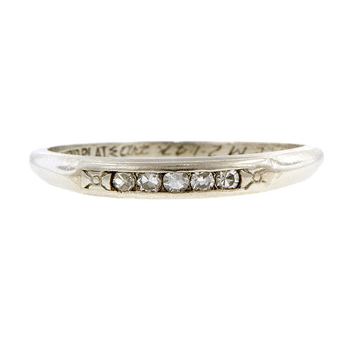 Vintage Diamond Wedding Band::Doyle & Doyle