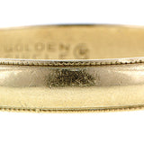 Half Round Wedding Band with Millegrained Edge :: Doyle & Doyle
