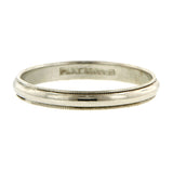 Vintage ring: a Platinum Wedding Band sold by Doyle & Doyle vintage and antique jewelry boutique.