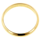Half Round Gold Wedding Band