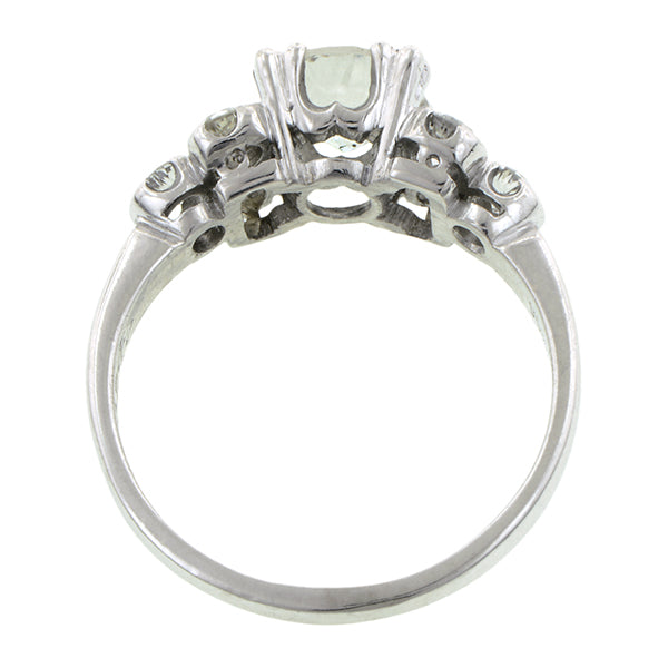 Vintage Diamond Engagement Ring, Old Euro 1.01ct