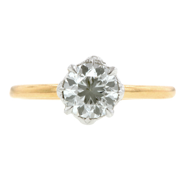 North Star Engagement Ring, Old Euro 1.05ct., West 13th Collection