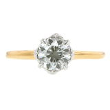 North Star Engagement Ring, Old Euro 1.04ct., West 13th Collection- sold by Doyle & Doyle an antique & vintage jewelry store.