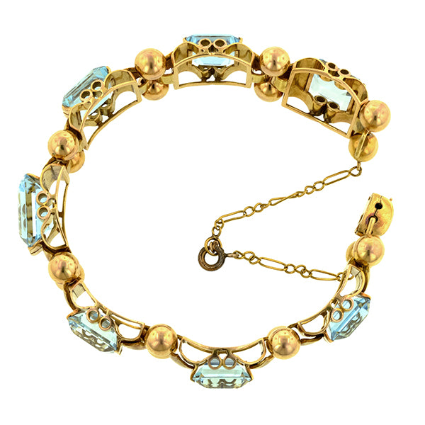 Retro Aquamarine Bracelet, 42.5ctw::Doyle & Doyle