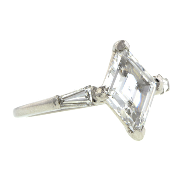 Vintage Diamond Engagement Ring, Lozenge 1.39ct