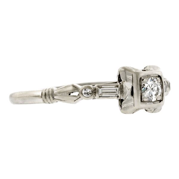 Vintage Diamond Engagement Ring, TRB 0.10ct:: Doyle & Doyle