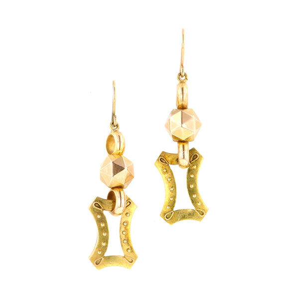 Etruscan Revival Drop Earrings::Doyle & Doyle
