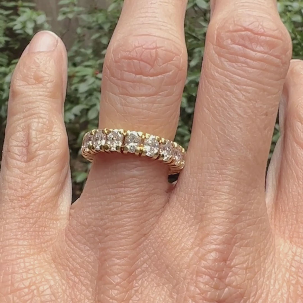 Vintage Diamond Eternity Band sold by Doyle and Doyle an antique and vintage jewelry boutique