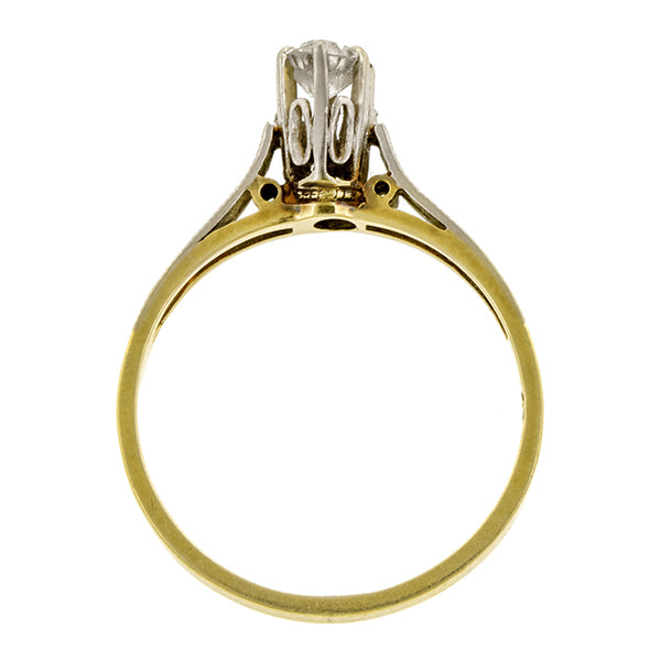 Vintage Solitaire Diamond Engagement Ring, Old Mine; 0.22ct:: Doyle & Doyle