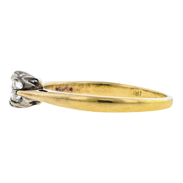 Vintage Diamond Solitaire Ring, RBC 0.25ct.:: Doyle & Doyle