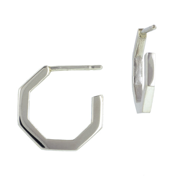 Octagonal Hoop Earrings- Heirloom by Doyle & Doyle