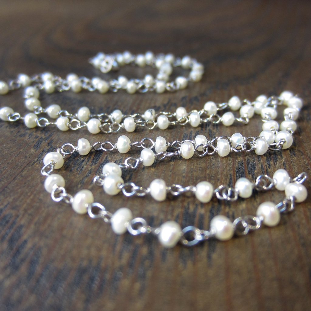 Vintage Pearl* Chain Necklace::Doyle & Doyle