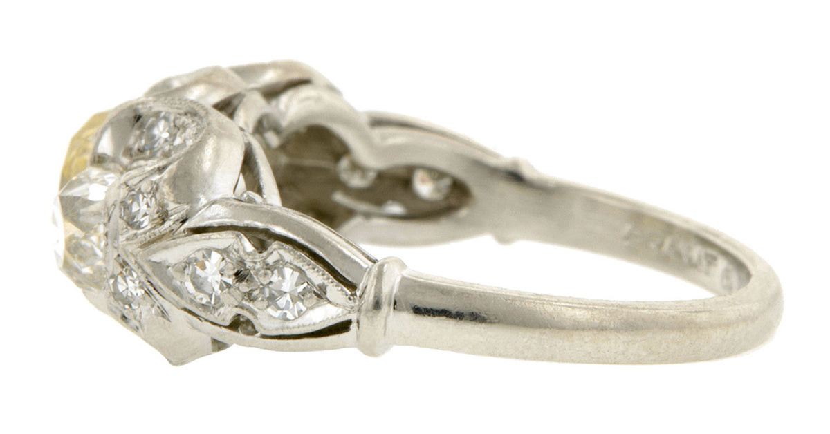 Vintage Three Stone Engagement Ring, Old Mine  :: Doyle & Doyle