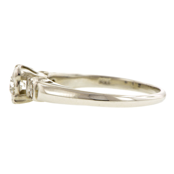 Vintage Diamond Engagement Ring, RBC 0.31ct::