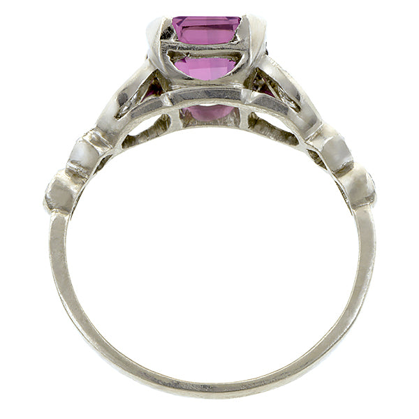 Vintage Pink Sapphire & Diamond Ring, 2.07ct ::Doyle & Doyle