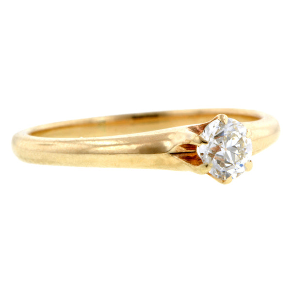 Antique Solitaire  Engagement Ring, Old Euro 0.30ct:: Doyle & Doyle