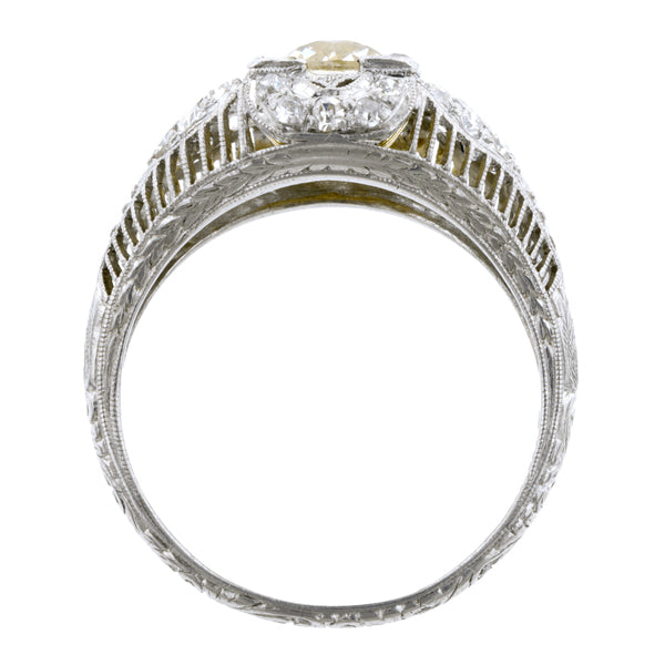 Art Deco Diamond Engagement Ring, Old Euro 1.43ct:: Doyle & Doyle