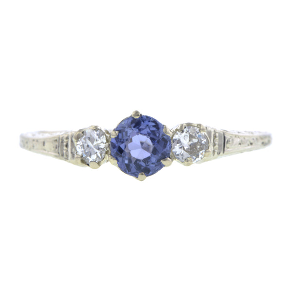 Vintage Sapphire & Diamond Ring:: Doyle & Doyle