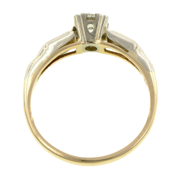 Vintage Diamond Engagement Ring, RBC 0.43ct::Doyle & Doyle