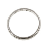 Vintage ring: a Platinum Half Round Wedding Band sold by Doyle & Doyle vintage and antique jewelry boutique.
