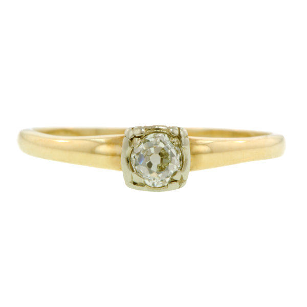 Diamond Solitaire Ring, Old Mine 0.20ct:: Doyle & Doyle