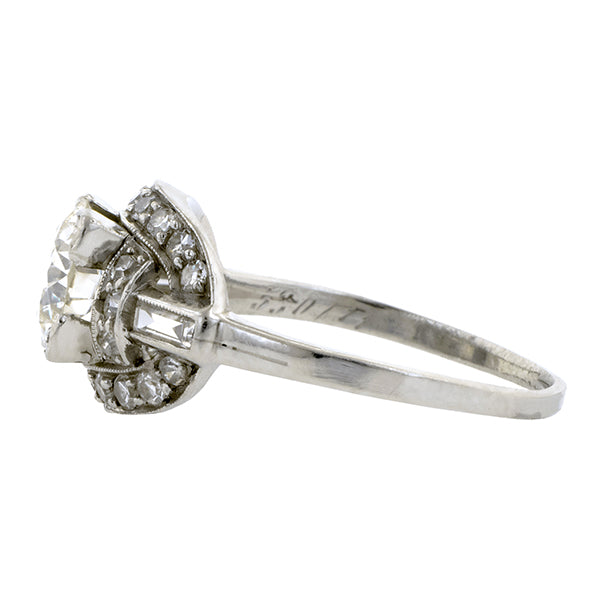 Edwardian Diamond Engagement Ring, Old Euro 0.85ct::  Doyle & Doyle