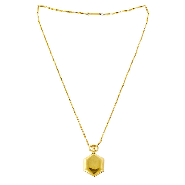 Hexagonal Multipage Locket Necklace:: Doyle & Doyle