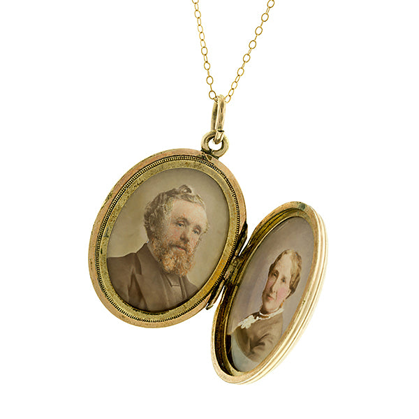 Victorian Forget me Not Locket:: Doyle & Doyle