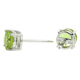 Peridot Stud Earrings, RBC 1.70ctw