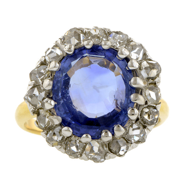 Antique Sapphire & Diamond Ring:: Doyle & Doyle
