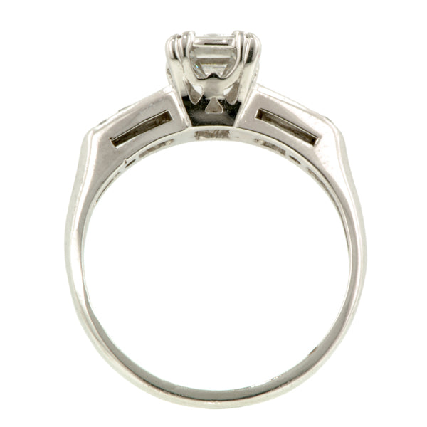 Vintage Engagement Ring, Emerald Cut 0.51ct:: Doyle & Doyle