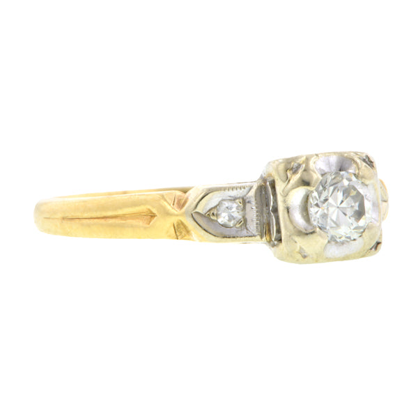 Vintage Diamond Engagement Ring, TRB 0.25ct::Doyle & Doyle