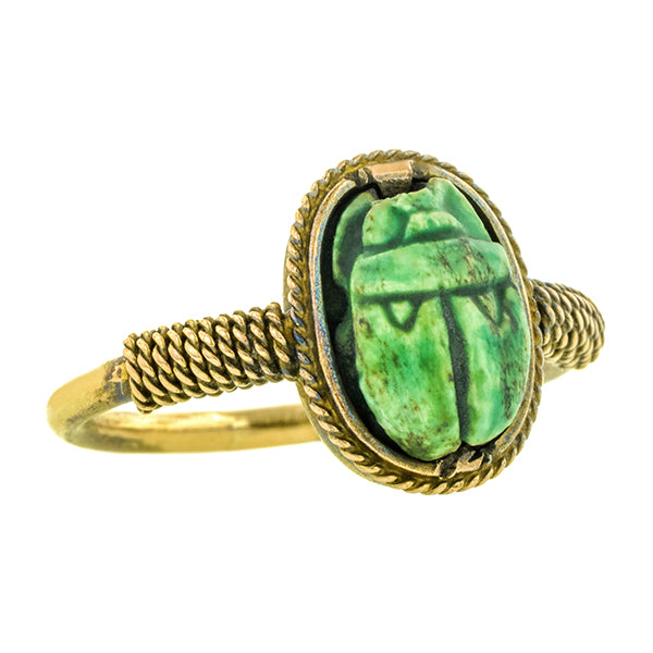 Victorian Egyptian Revival Scarab Ring :: Doyle & Doyle